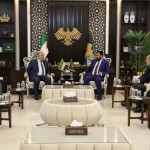 لبحث سبل تعزيز العمل الرقابي في العمل المالي رئيس الهيئة المركزية يستقبل وزير المالية.