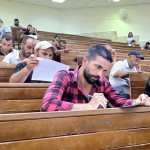 جانب من الاختبار التحريري الذي أجرته الهيئة المركزية للرقابة والتفتيش في محافظات